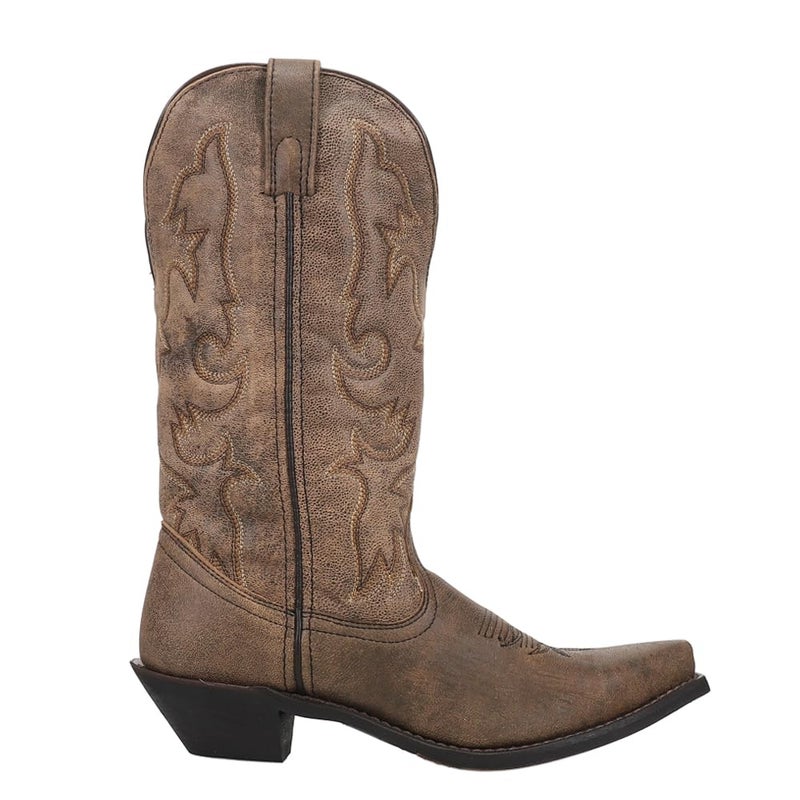 Laredo Women's Access Western Boot, Black/Tan, 10 W US - Image 1